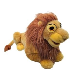 Disney The Lion King Simba Plush Hand Puppet Large Stuffed Animal 23" Vintage